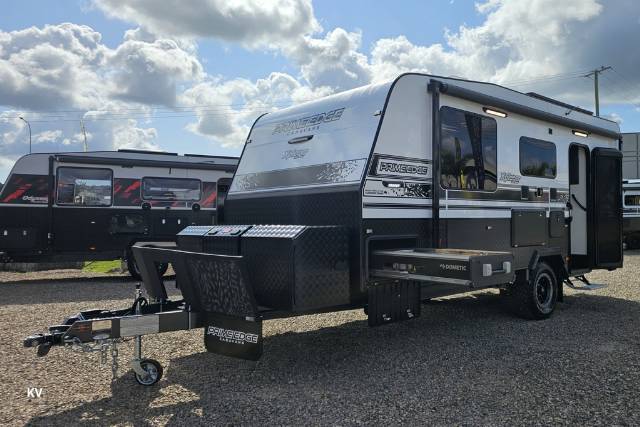 NEW 2024 PRIME EDGE CARAVANS XPLORER 18’6″ REAR DOOR OFF ROAD CARAVAN 1 AXLE