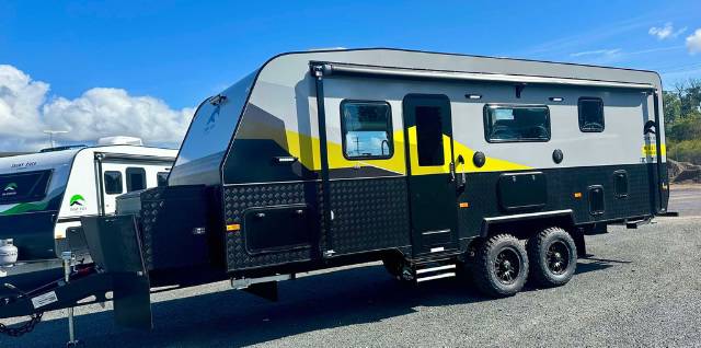 NEW 2024 SNOWY RIVER SRT22F 3 BUNK CARAVAN 2 AXLE